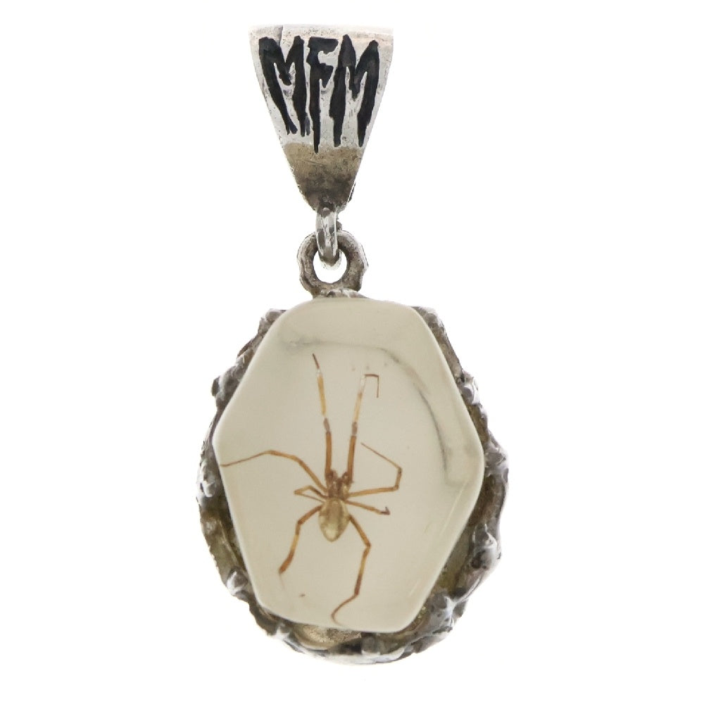 MFM(エムエフエム) HEX PENDANT NECKLACE ヘックス スパイダー ペンダントトップ ネックレス ホワイト/シルバー