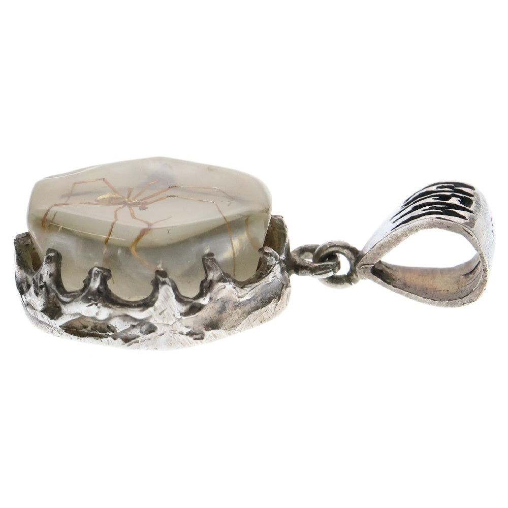 MFM(エムエフエム) HEX PENDANT NECKLACE ヘックス スパイダー ペンダントトップ ネックレス ホワイト/シルバー