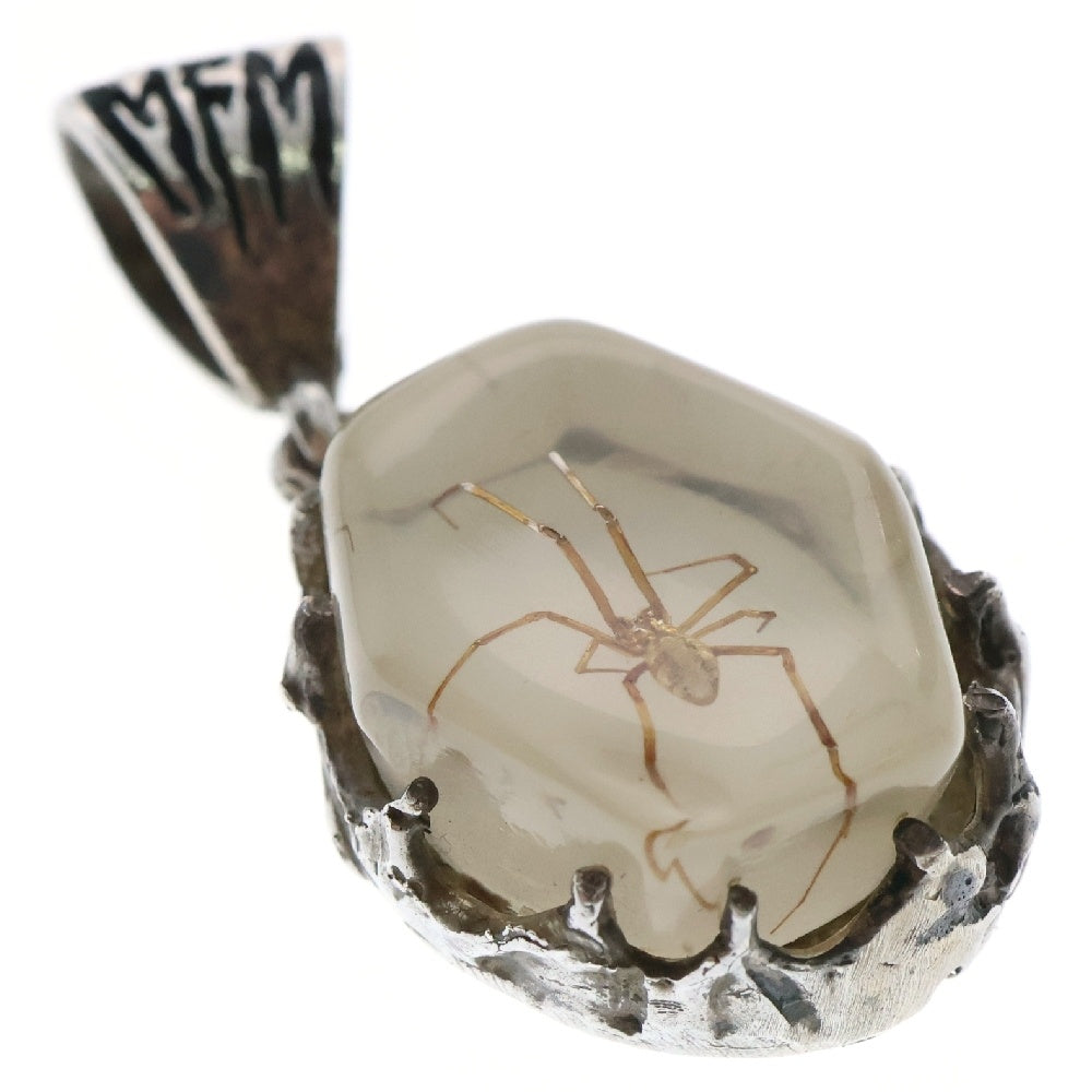 MFM(エムエフエム) HEX PENDANT NECKLACE ヘックス スパイダー ペンダントトップ ネックレス ホワイト/シルバー