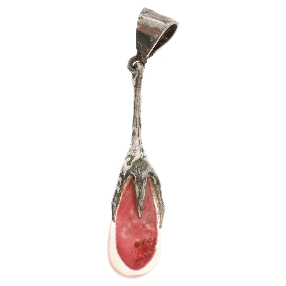 MFM(エムエフエム) TEAR DROP PENDANT NECKLACE ティアドロップ スパイダー ペンダントトップ ネックレス ピンク/シルバー