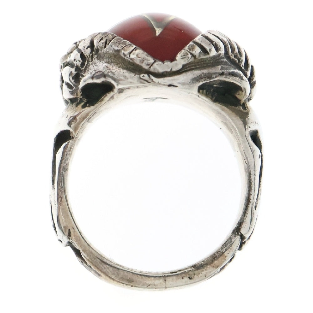 ALEX STREETER(アレックスストリーター) New Angel Devil Heart Ring ニューエンジェル デビル ハート ゴールドスター リング 指輪 20号 レッド/シルバー