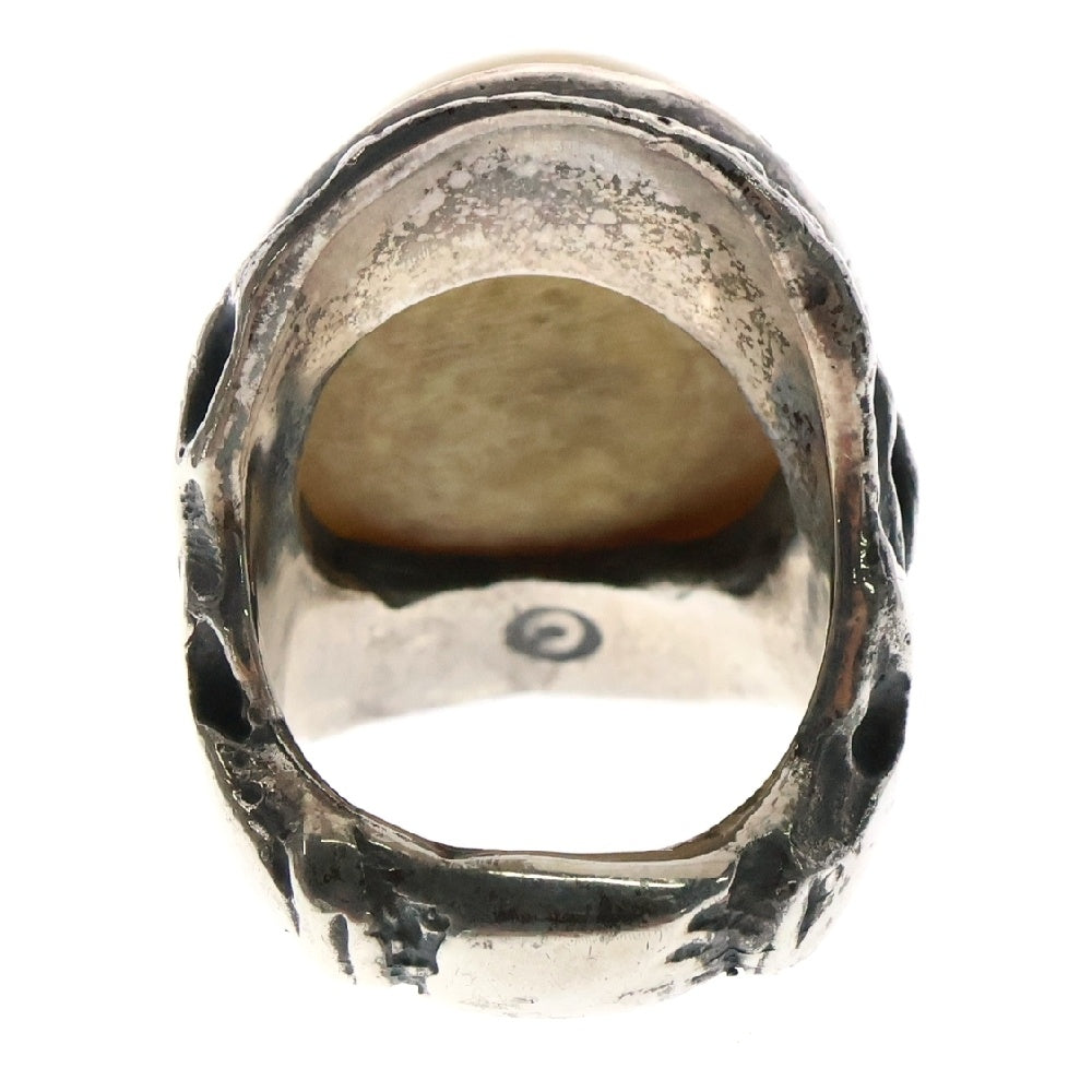 ALEX STREETER(アレックスストリーター) Angel Heart Ring エンジェルハート ゴールドスター バルティックアンバー リング 指輪 9号 イエロー/シルバー