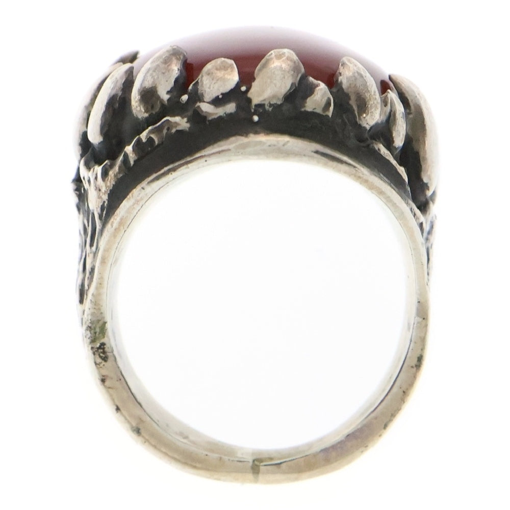 ALEX STREETER(アレックスストリーター) Dragon Tooth Ring ドラゴントゥース リング 指輪 14号 レッド/シルバー