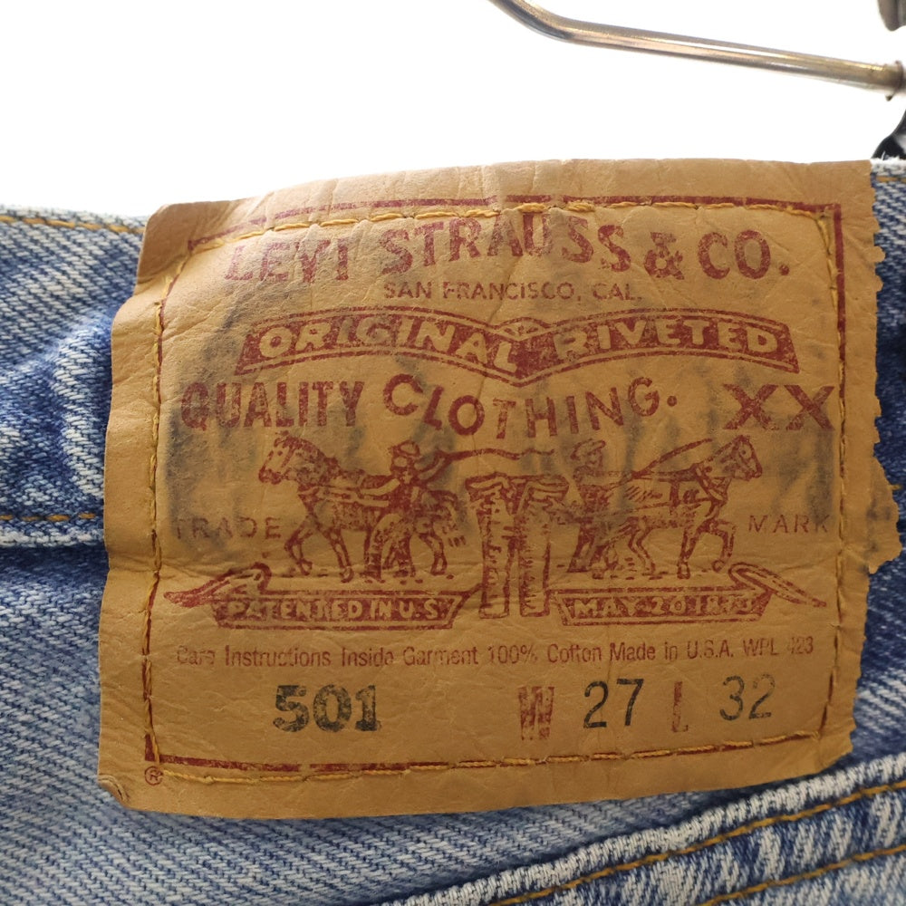Levi's(リーバイス) 90S VINTAGE 501 66年復刻 ボタン裏544 米国製 ヴィンテージ ボタンフライ デニムパンツ インディゴ レディース 6501-0193