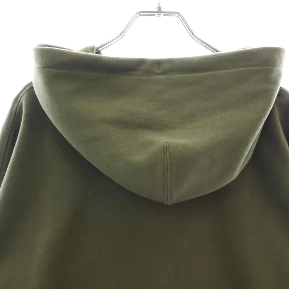 MONCLER(モンクレール) 19AW MAGLIA CARDIGAN ロゴテープ ジップアップ スウェット パーカー カーキ E20938460900 V8037