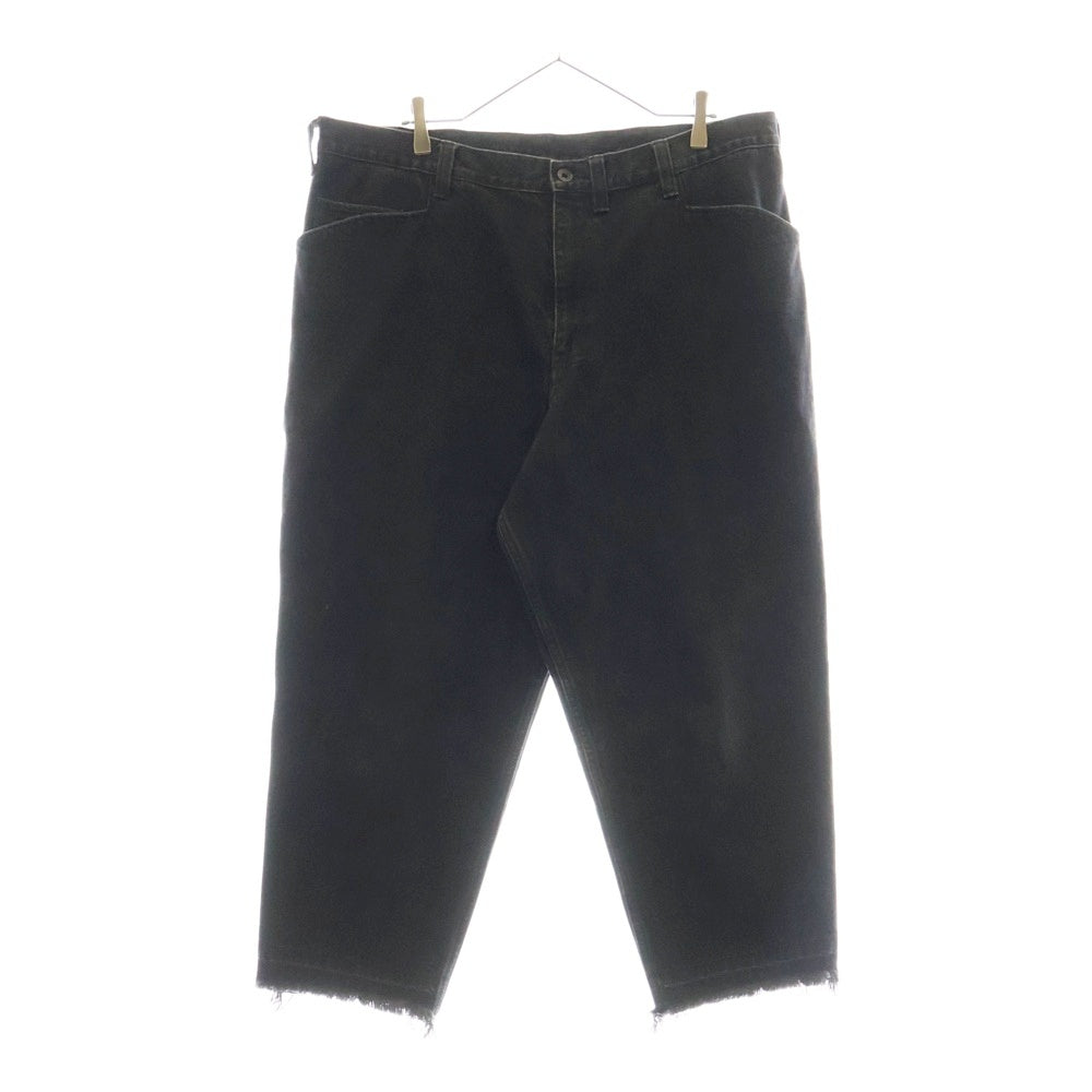 ESSAY(エッセイ) OVERSIZED TAPERED PANT オーバーサイズ テーパード カットオフ デニムパンツ ブラック ES02P-03