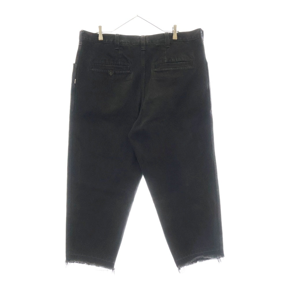 ESSAY(エッセイ) OVERSIZED TAPERED PANT オーバーサイズ テーパード カットオフ デニムパンツ ブラック ES02P-03
