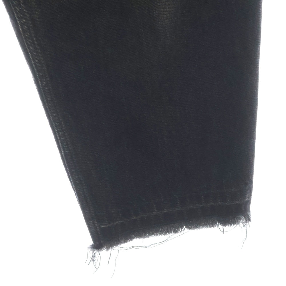 ESSAY(エッセイ) OVERSIZED TAPERED PANT オーバーサイズ テーパード カットオフ デニムパンツ ブラック ES02P-03