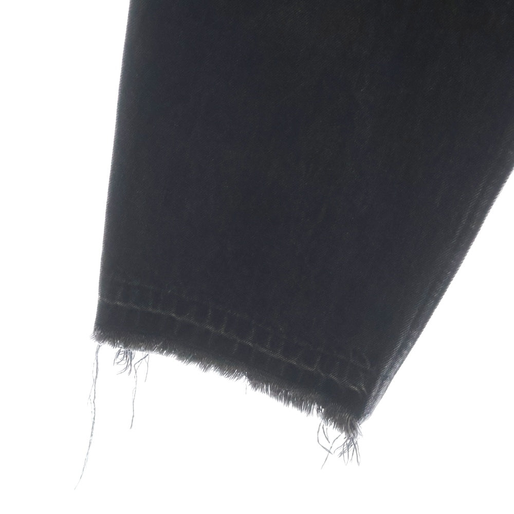 ESSAY(エッセイ) OVERSIZED TAPERED PANT オーバーサイズ テーパード カットオフ デニムパンツ ブラック ES02P-03