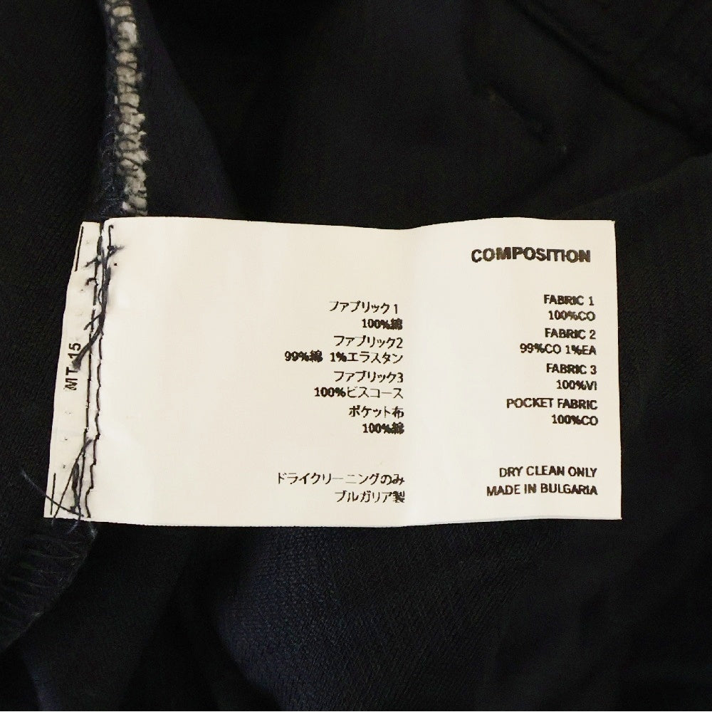 KIKO KOSTADINOV(キココスタディノフ) ボア切替 スラックスパンツ ブラック/グレー