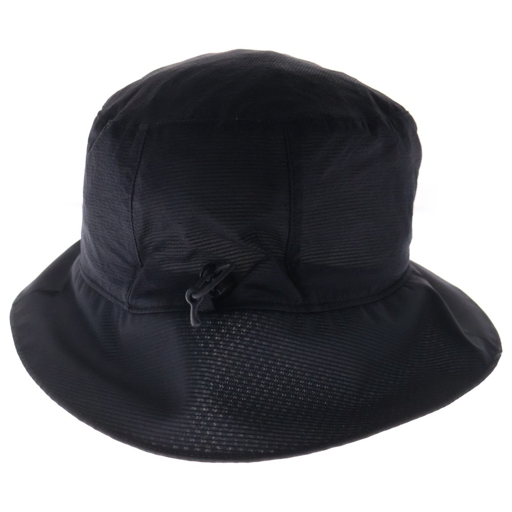 ARC'TERYX(アークテリクス) Aerios Bucket Hat エアリオス ロゴプリント ナイロン バケットハット ブラック X000007767