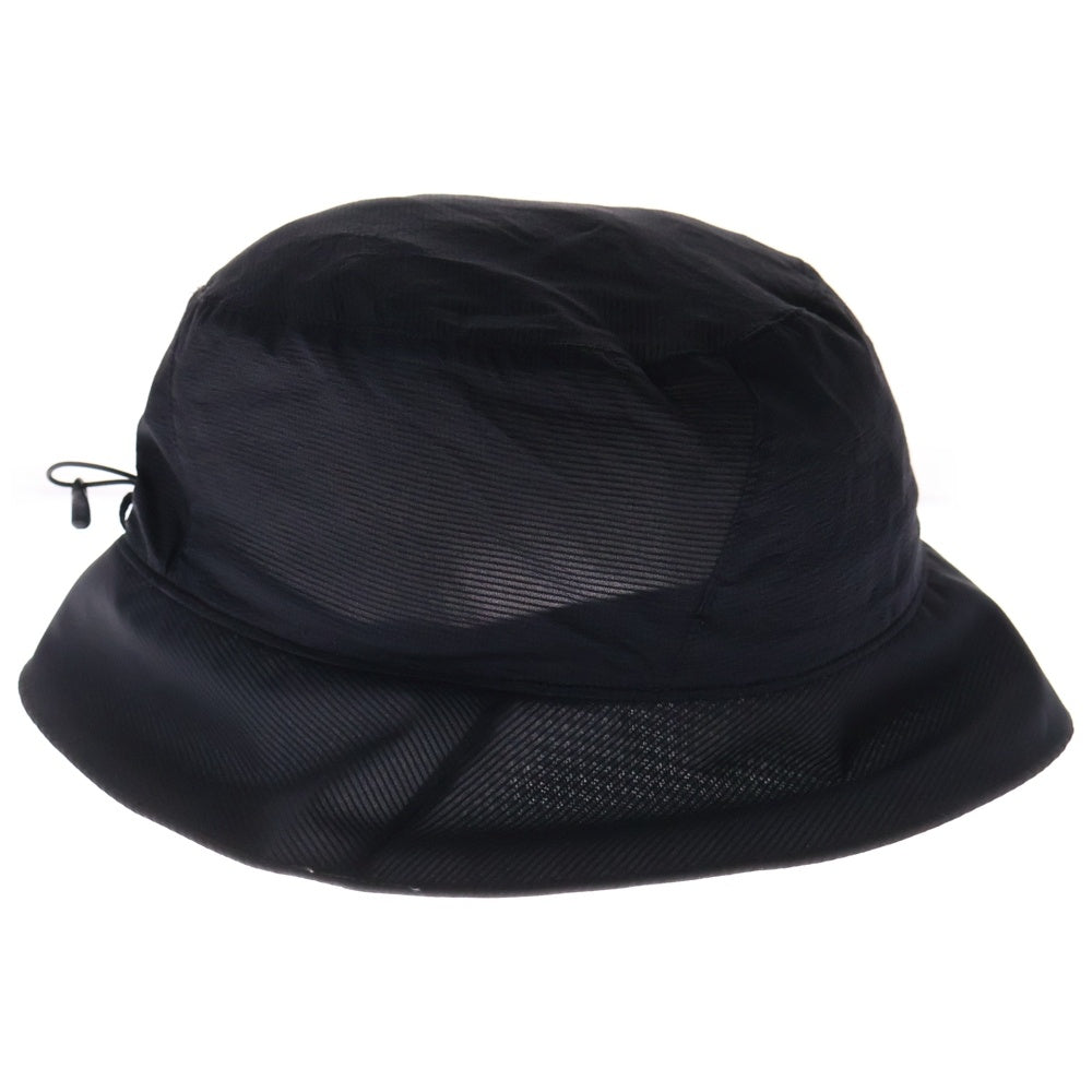 ARC'TERYX(アークテリクス) Aerios Bucket Hat エアリオス ロゴプリント ナイロン バケットハット ブラック X000007767