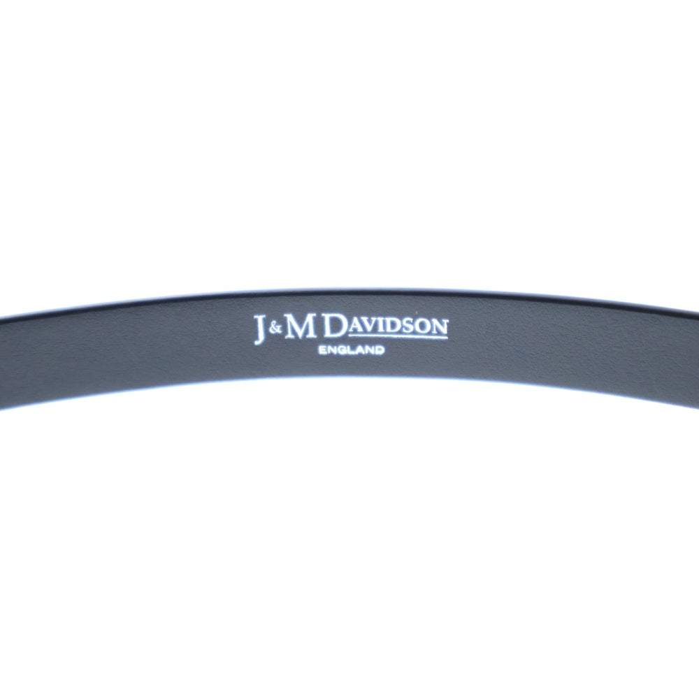 J&M DAVIDSON(ジェイアンドエムデヴィッドソン) BONNY BELT MINI ボニー ナロー レザー ミニ ベルト ブラック