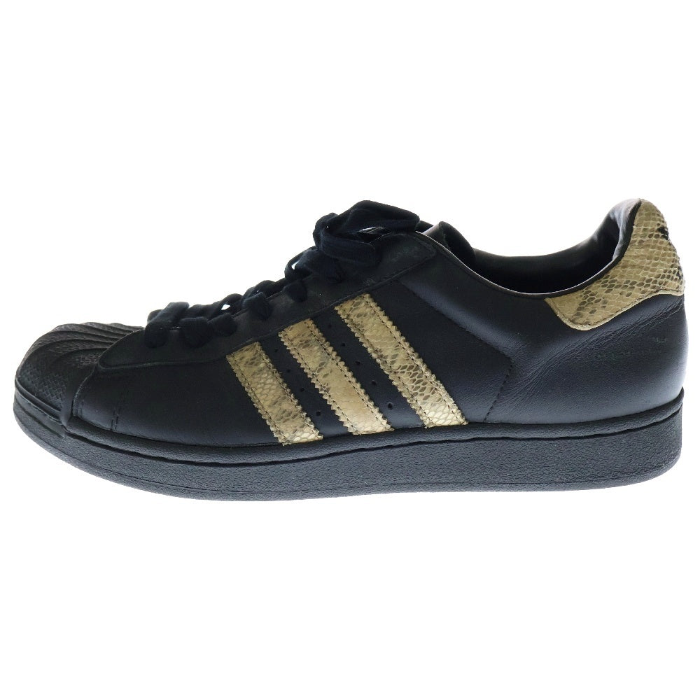 adidas(アディダス) 【観賞用】SUPERSTAR SNAKE スーパースター スネーク ローカットスニーカー ブラック/ブラウン US9.5/27.5cm 672724