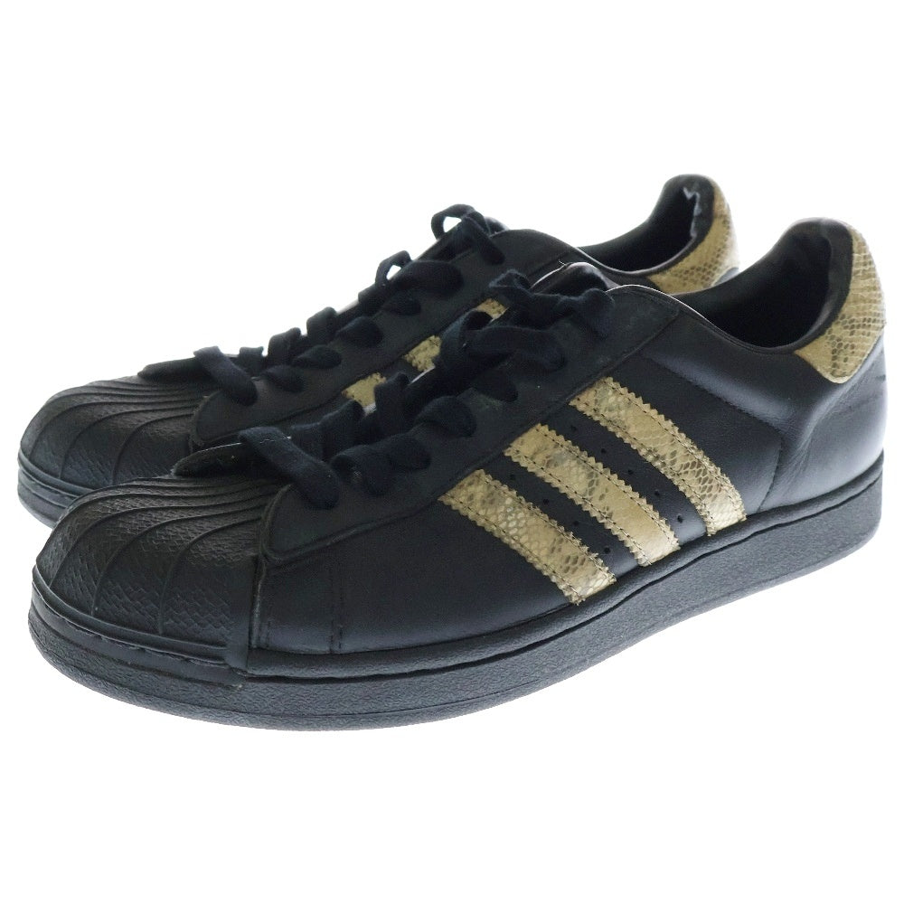 adidas(アディダス) 【観賞用】SUPERSTAR SNAKE スーパースター スネーク ローカットスニーカー ブラック/ブラウン US9.5/27.5cm 672724