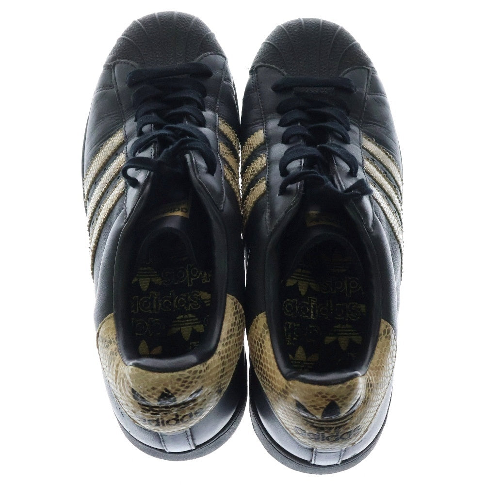 adidas(アディダス) 【観賞用】SUPERSTAR SNAKE スーパースター スネーク ローカットスニーカー ブラック/ブラウン US9.5/27.5cm 672724