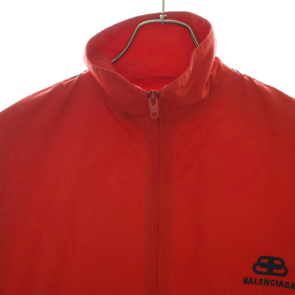 BALENCIAGA(バレンシアガ) 19AW BBロゴ ダブルスリーブ ナイロンジップアップブルゾン ジャケット レッド 602278 TG011