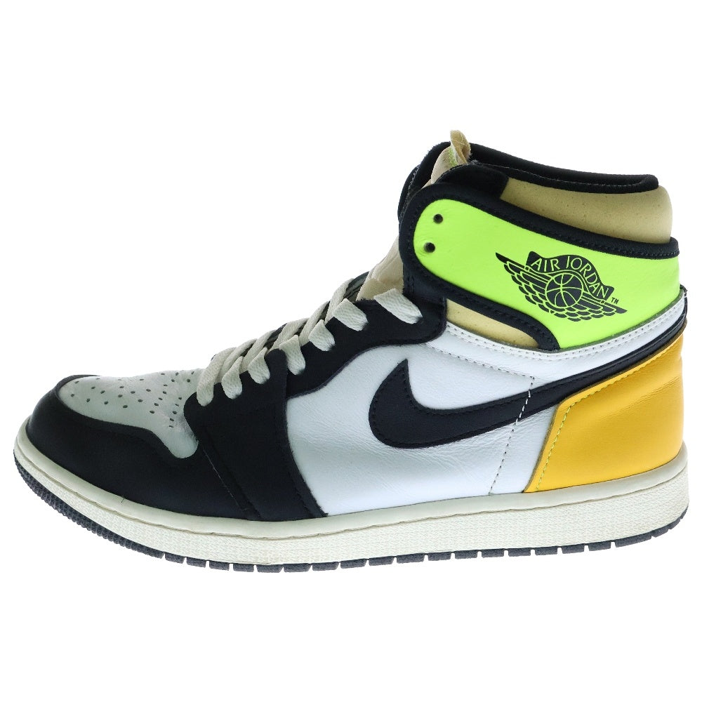NIKE(ナイキ) AIR JORDAN 1 RETRO HIGH OG Volt Gold エアジョーダン1 ボルト ハイカットスニーカー ホワイト/イエロー US9.5/27.5cm 555088-118