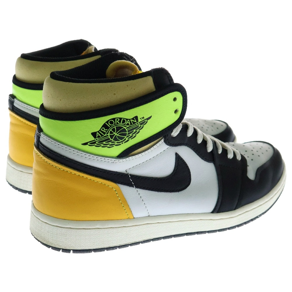 NIKE(ナイキ) AIR JORDAN 1 RETRO HIGH OG Volt Gold エアジョーダン1 ボルト ハイカットスニーカー ホワイト/イエロー US9.5/27.5cm 555088-118