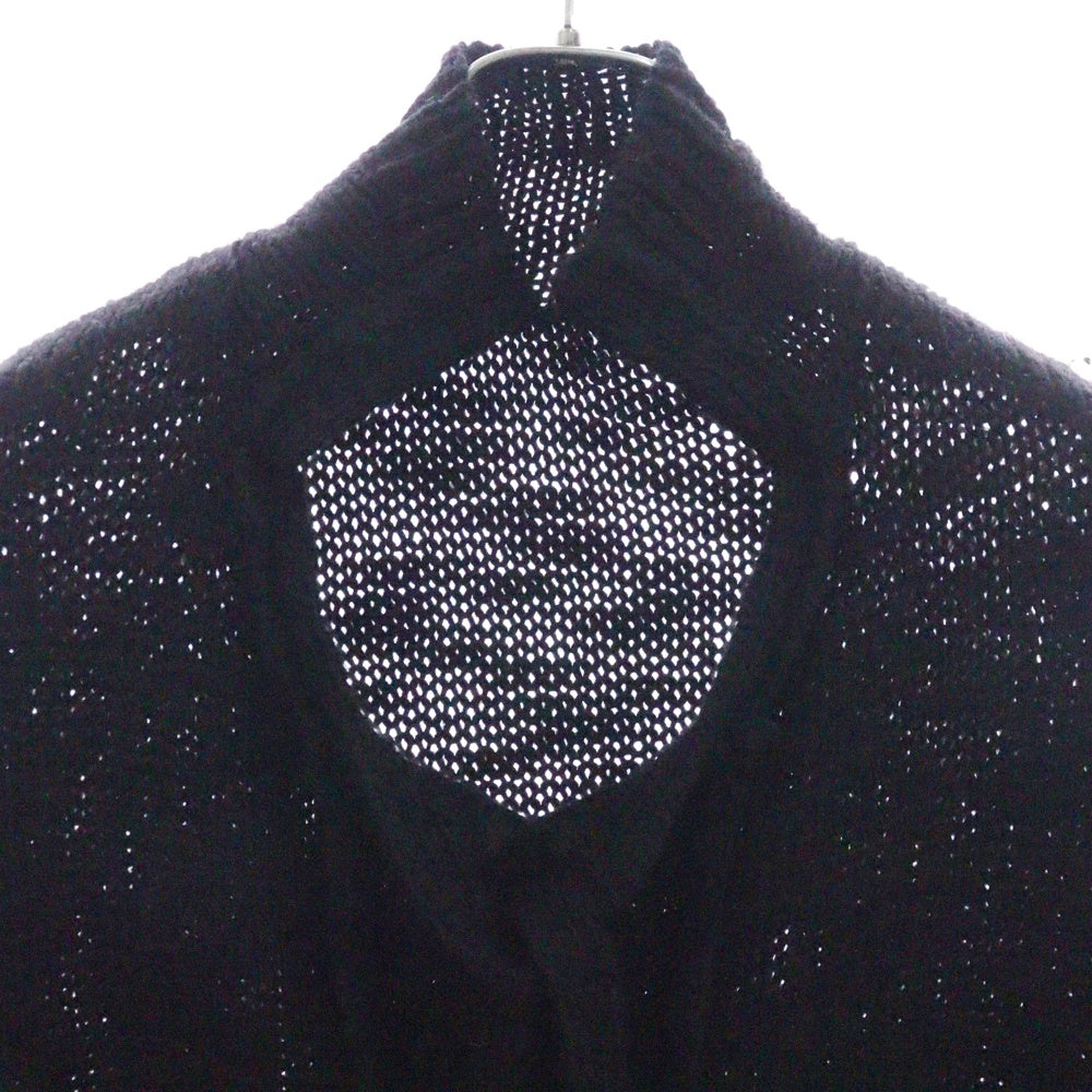 YOHJI YAMAMOTO REGULATION(ヨウジヤマモト レギュレーション) 18AW ロングニットカーディガン コート ブラック レディース FV-K52-900