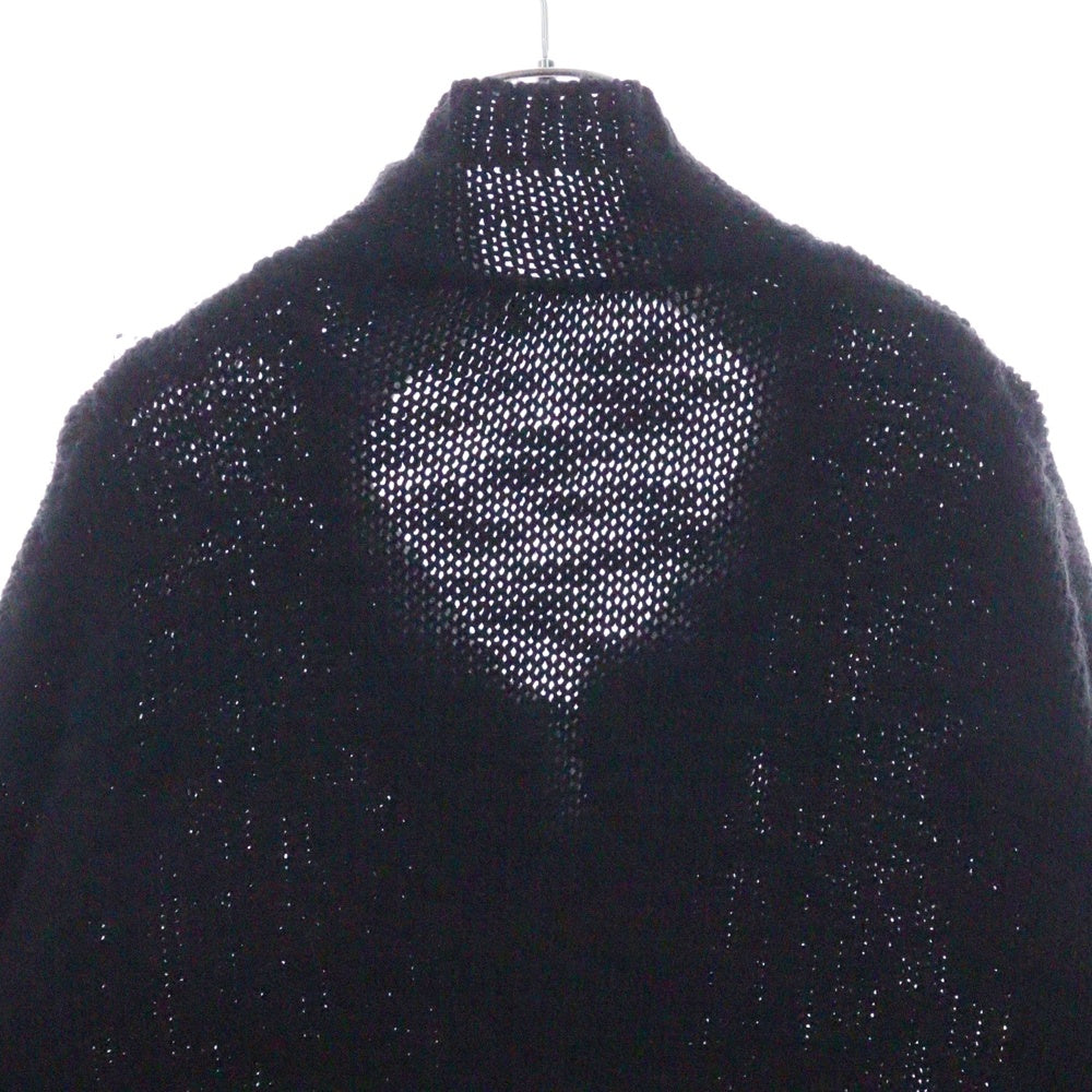 YOHJI YAMAMOTO REGULATION(ヨウジヤマモト レギュレーション) 18AW ロングニットカーディガン コート ブラック レディース FV-K52-900
