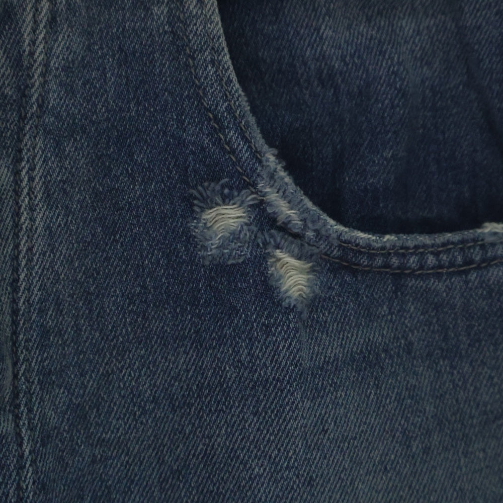 Maison Margiela 1(メゾンマルジェラ) 5ポケット バックル付 ウォッシュ加工 ストレートデニムパンツ インディゴ レディース S50LA0240 S30383