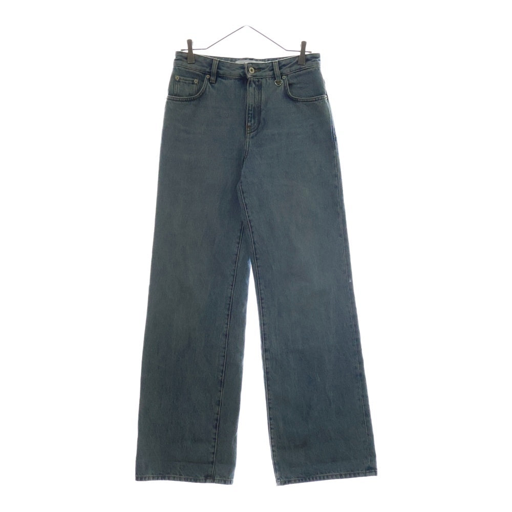 LOEWE(ロエベ) 24SS CHAIN JEANS チェーンジーンズ ジップフライ ストレートデニムパンツ インディゴ レディース S359Y11XAD