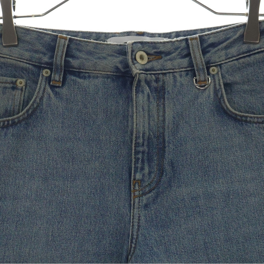 LOEWE(ロエベ) 24SS CHAIN JEANS チェーンジーンズ ジップフライ ストレートデニムパンツ インディゴ レディース S359Y11XAD