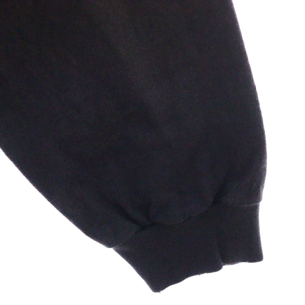 SAINT MICHAEL(セントマイケル) 24SS SAINT CLUB L/S TEE ヴィンテージ加工 セイントクラブ バックプリント クルーネック 長袖Tシャツ カットソー ブラック SM-YS8-0000-016