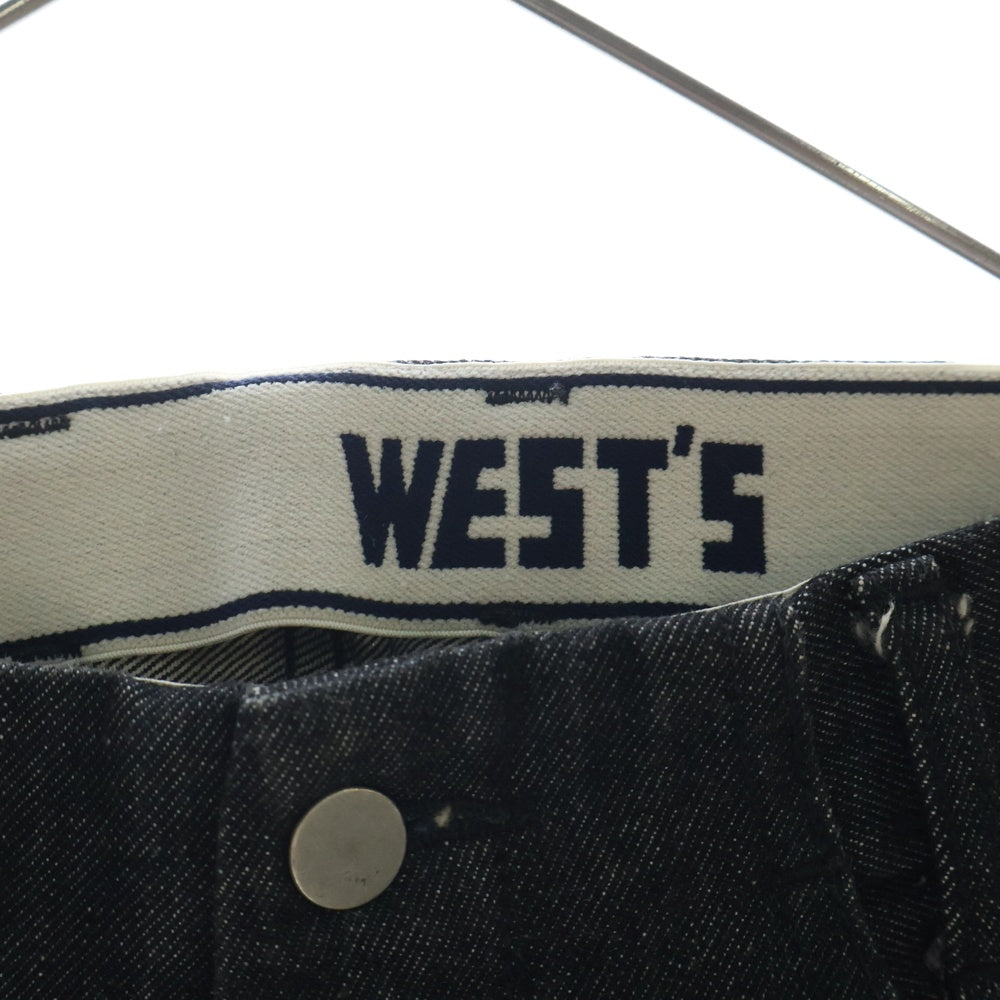 WESTOVERALLS(ウエストオーバーオールズ) 806T DENIM テーパード ジップフライ デニムパンツ ジーンズ ブラック 19FWPT806