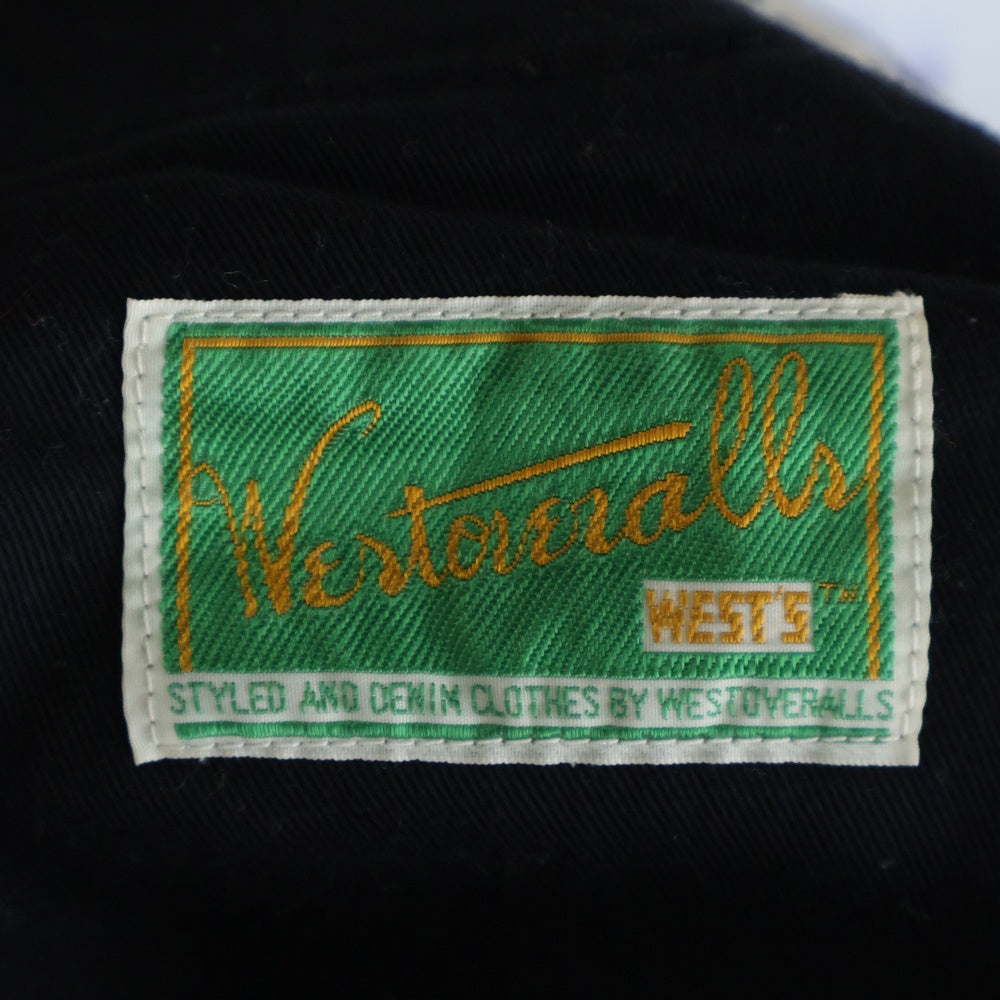 WESTOVERALLS(ウエストオーバーオールズ) 806T DENIM テーパード ジップフライ デニムパンツ ジーンズ ブラック 19FWPT806