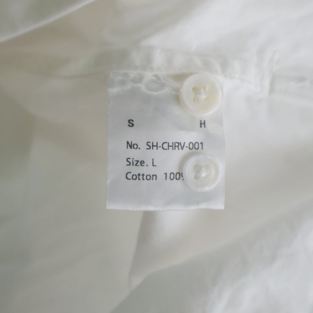 SH(エスエイチ) FOR ERA ORIGINAL OXFORD EXCLUSIVE オリジナル オックスフォード コットン 長袖シャツ ホワイト SH-CHRV-001