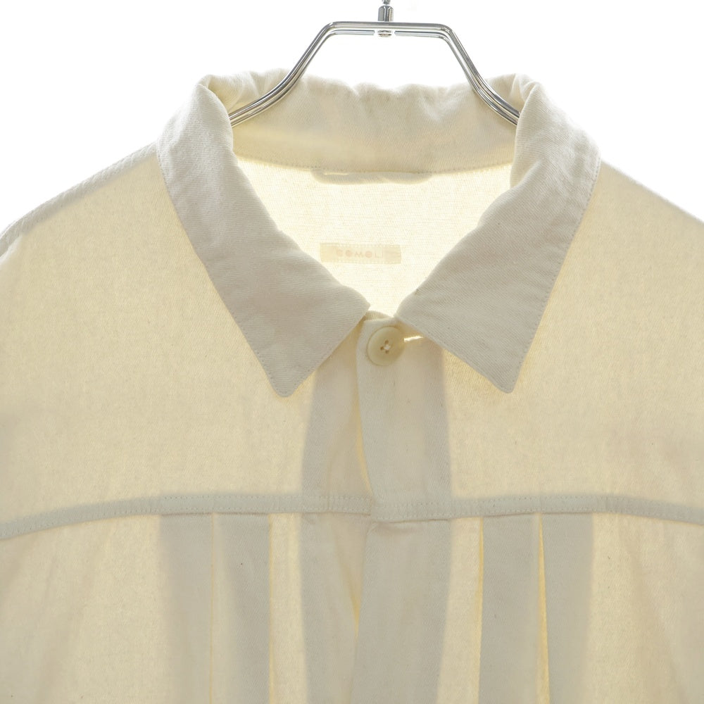 COMOLI(コモリ) 22SS シルクネップ TYPE-1ST シャツジャケット ホワイト V01-01007