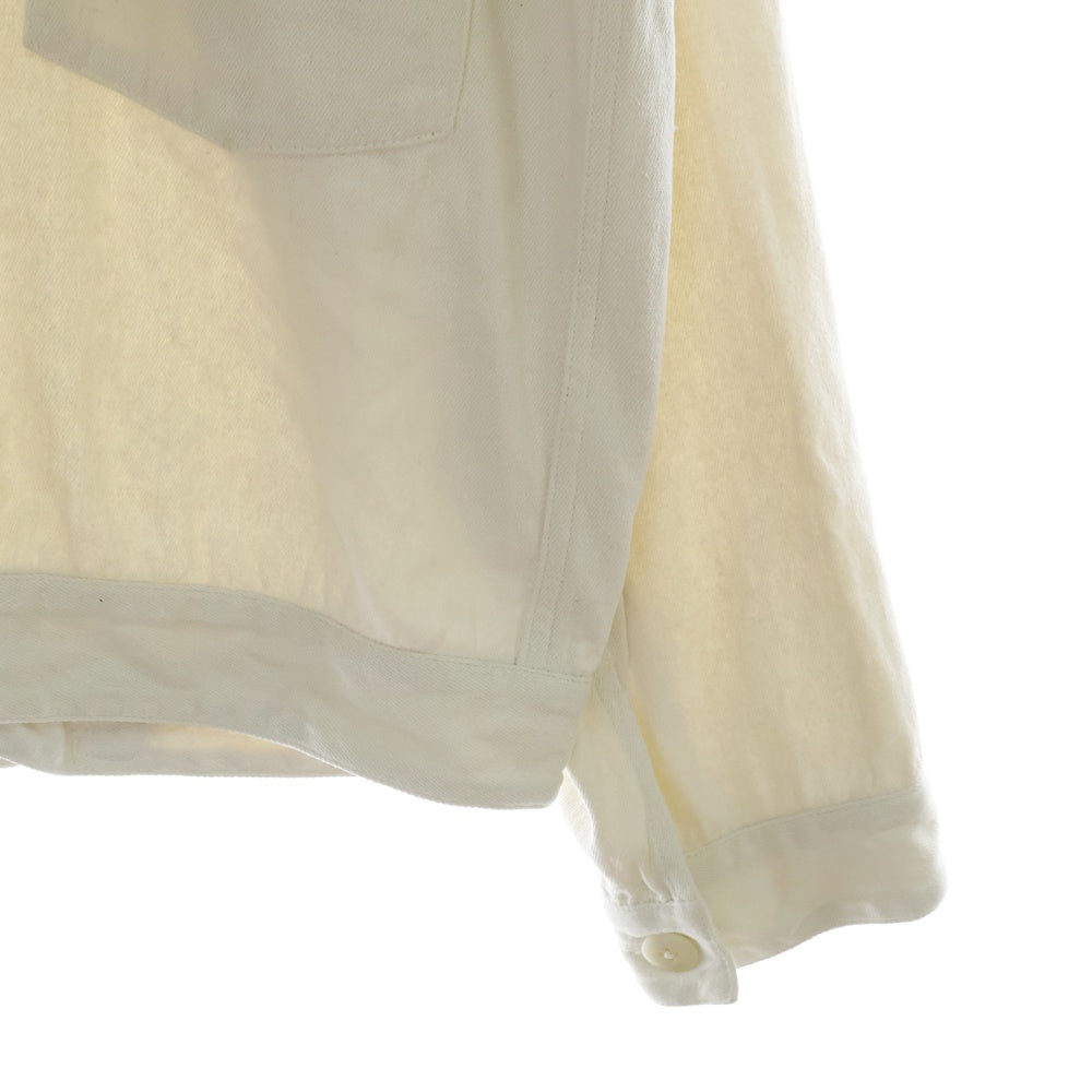 COMOLI(コモリ) 22SS シルクネップ TYPE-1ST シャツジャケット ホワイト V01-01007