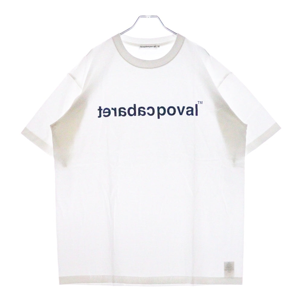 CABARET POVAL(キャバレーポバール) 25SS Original Logo Tee オリジナルロゴ プリントTシャツ ホワイト