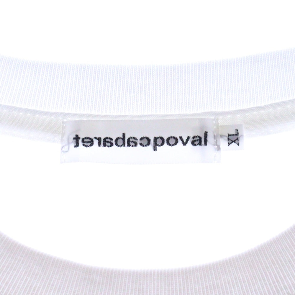 CABARET POVAL(キャバレーポバール) 25SS Original Logo Tee オリジナルロゴ プリントTシャツ ホワイト