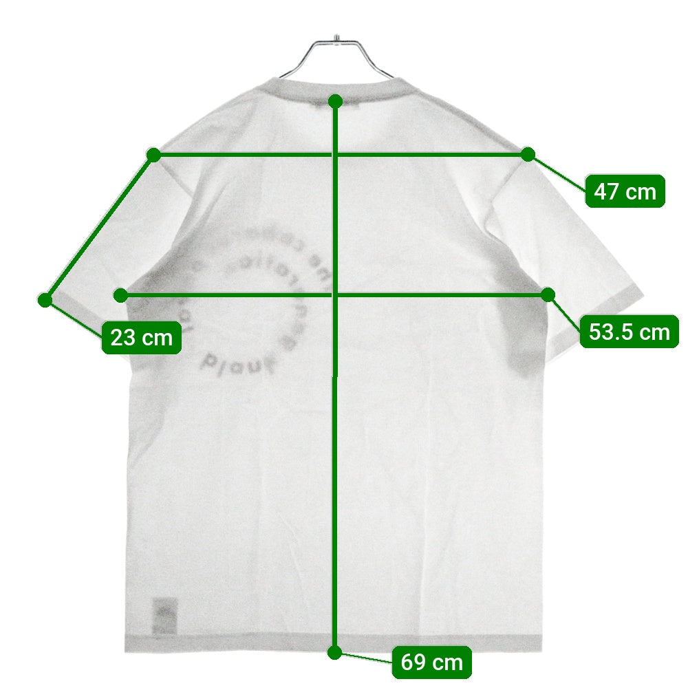 CABARET POVAL(キャバレーポバール) Sidewalk Tee サイドウォーク プリントTシャツ ホワイト