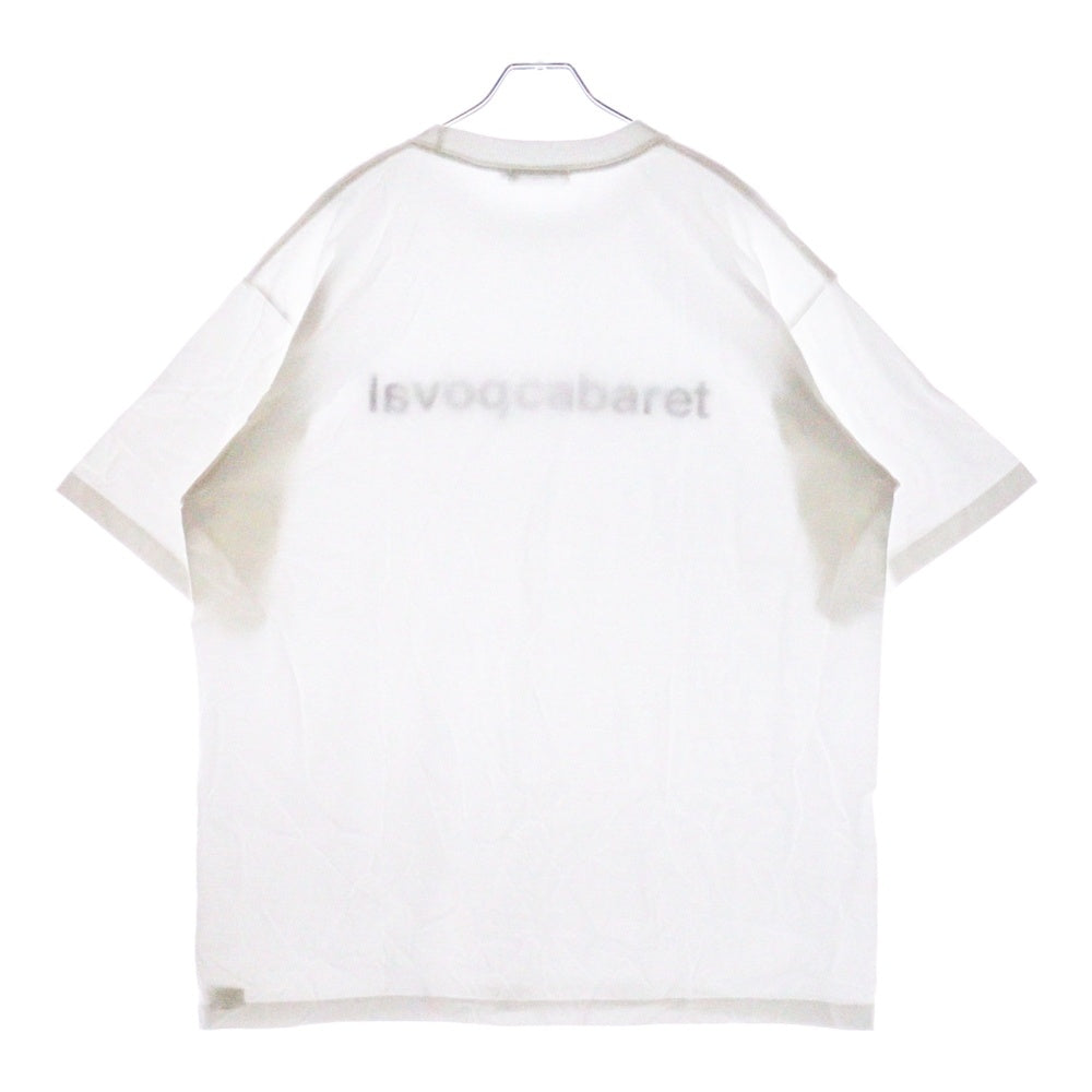 CABARET POVAL(キャバレーポバール) 25SS Original Logo Tee オリジナルロゴ プリントTシャツ ホワイト