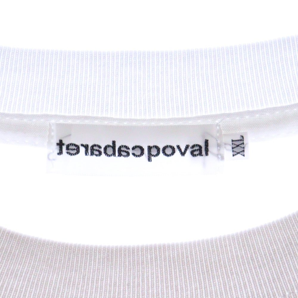 CABARET POVAL(キャバレーポバール) 25SS Original Logo Tee オリジナルロゴ プリントTシャツ ホワイト