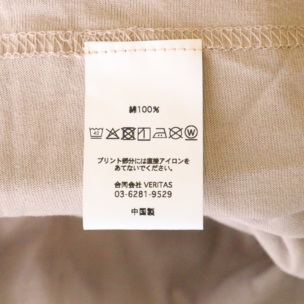 CABARET POVAL(キャバレーポバール) Sidewalk Tee サイドウォーク プリントTシャツ スモーキーピンク