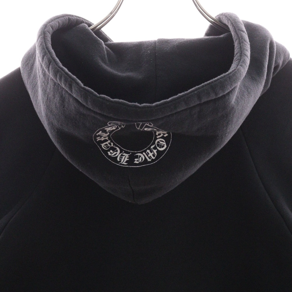 CHROME HEARTS(クロムハーツ) OLD SWTSHRT PLVR オールドモデル ダガープリント サーマル裏地 プルオーバーパーカー スウェット ブラック