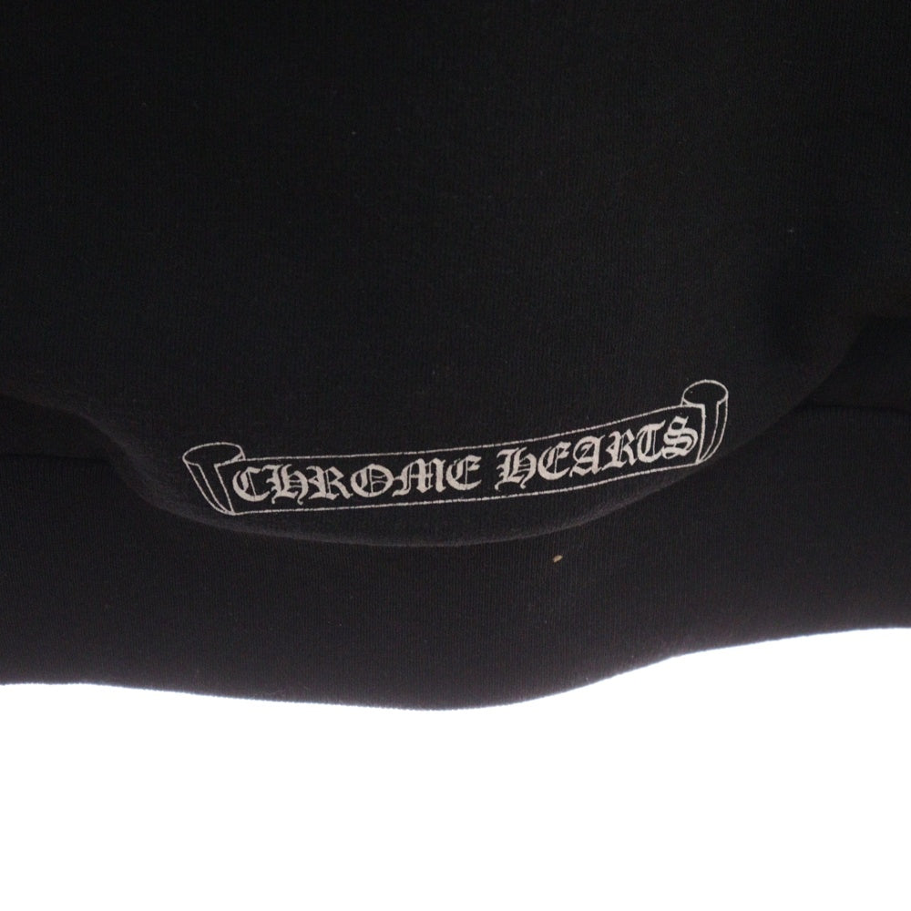 CHROME HEARTS(クロムハーツ) OLD SWTSHRT PLVR オールドモデル ダガープリント サーマル裏地 プルオーバーパーカー スウェット ブラック
