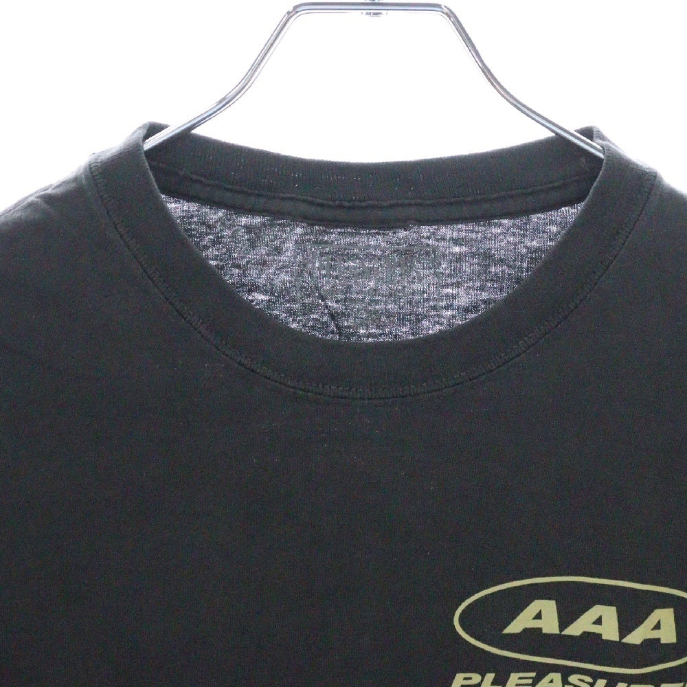 PLEASURES(プレジャーズ) グラフィックプロント クルーネック 半袖Tシャツ カットソー グレー