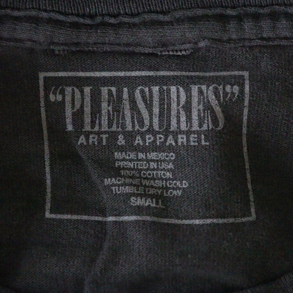 PLEASURES(プレジャーズ) グラフィックプロント クルーネック 半袖Tシャツ カットソー グレー