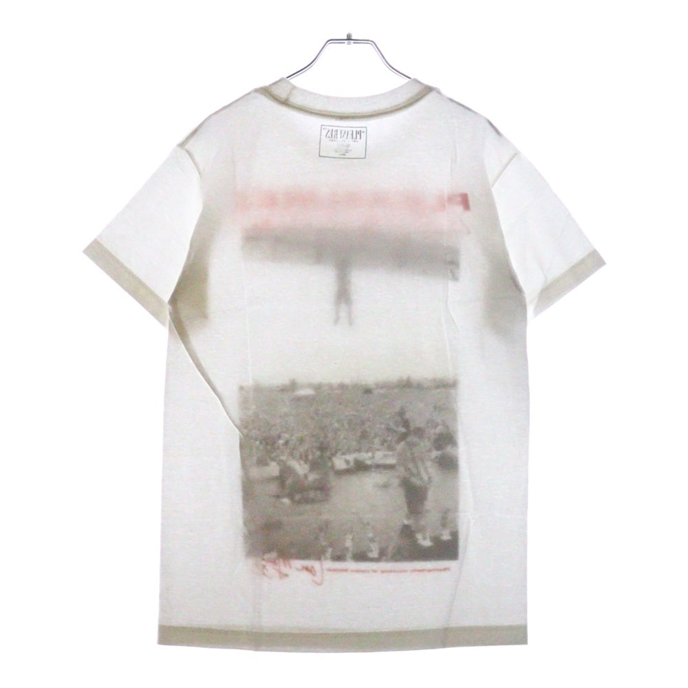 PLEASURES(プレジャーズ) フロントグラフィックプロント クルーネック 半袖Tシャツ カットソー ホワイト