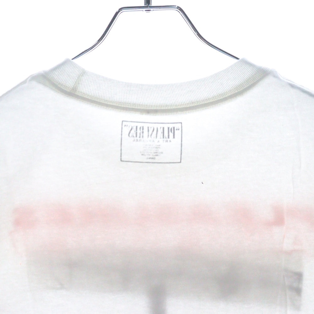 PLEASURES(プレジャーズ) フロントグラフィックプロント クルーネック 半袖Tシャツ カットソー ホワイト