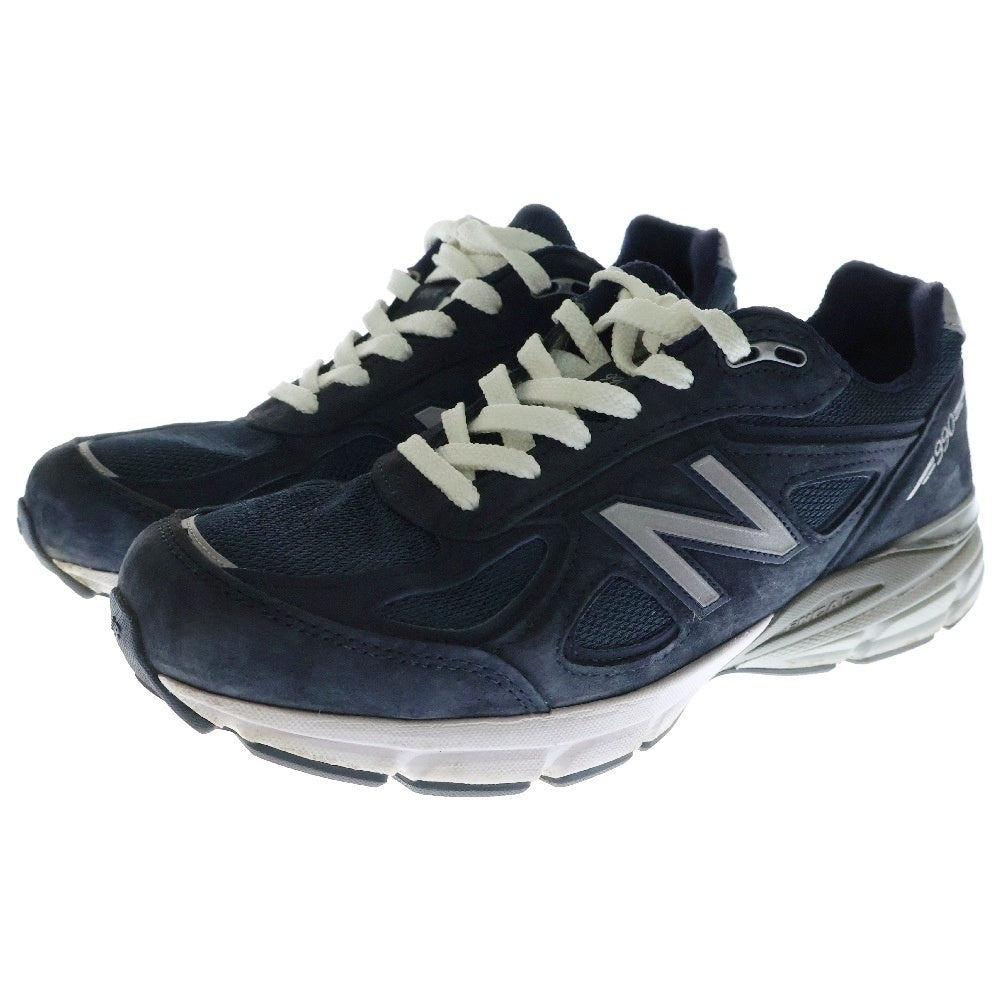 New Balance(ニューバランス) U990NV4 メッシュ切替 スウェード ローカット スニーカー ネイビー US9.5/27.5cm