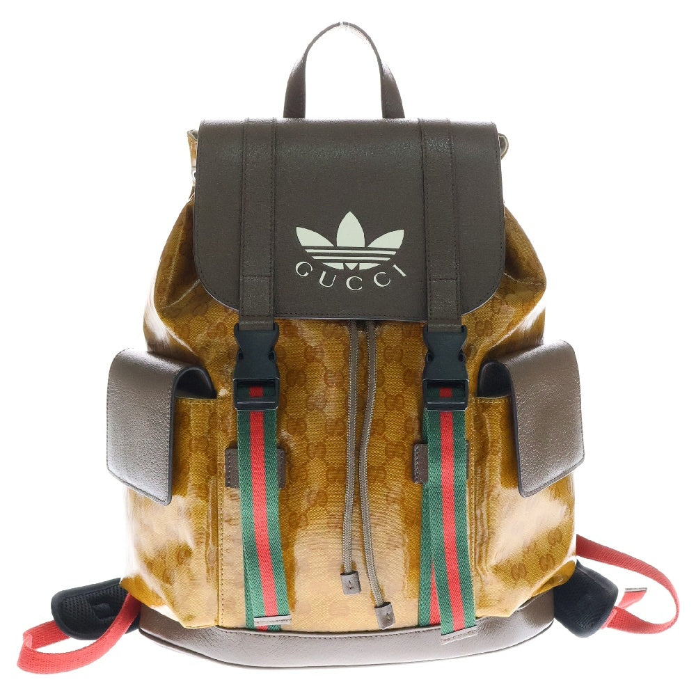 GUCCI(グッチ) ×ADIDAS BACKPACK アディダス GGスプリーム バックパック リュック ベージュ/ブラウン 495563