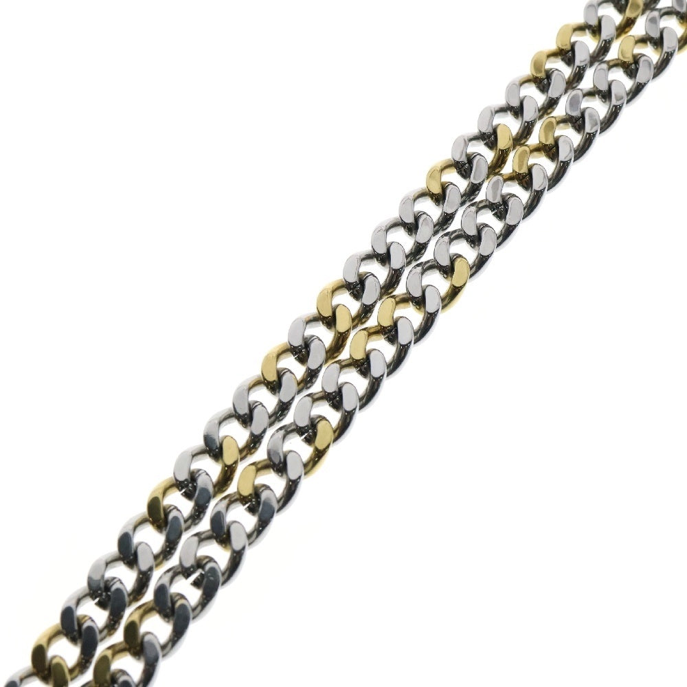 DIESEL(ディーゼル) ロゴモチーフ ツートーン チェーン ネックレス シルバー/ゴールド DX135500DJW