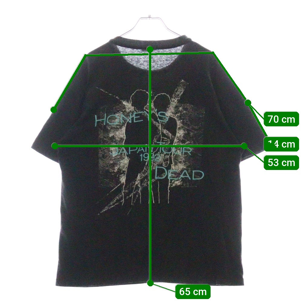VINTAGE(ヴィンテージ) 90S THE JESUS AND MARY CHAIN ジーザス&メリーチェイン 両面プリント クルーネック 半袖Tシャツ カットソー ブラック